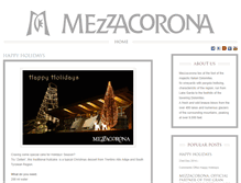 Tablet Screenshot of blog.mezzacorona.it
